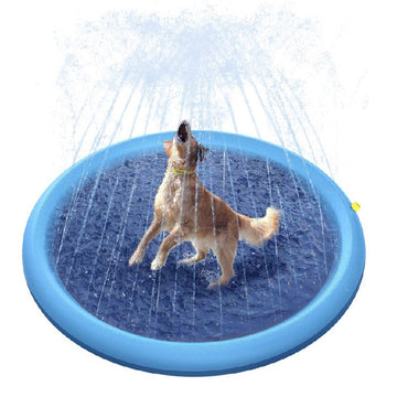 Water Splash Sprinkler Pad Dogs Play Mat